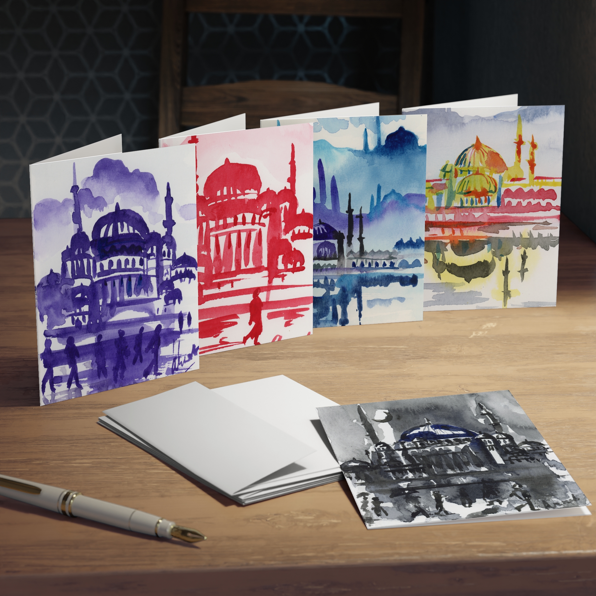 İstanbul Delight — greeting cards, 5-design set