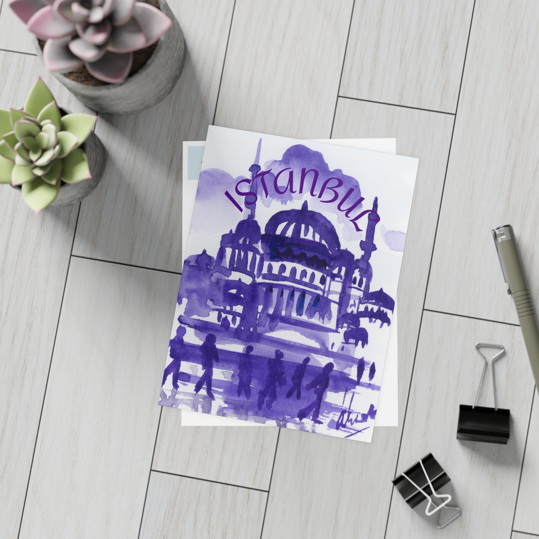 I Dream of İstanbul — watercolour postcard