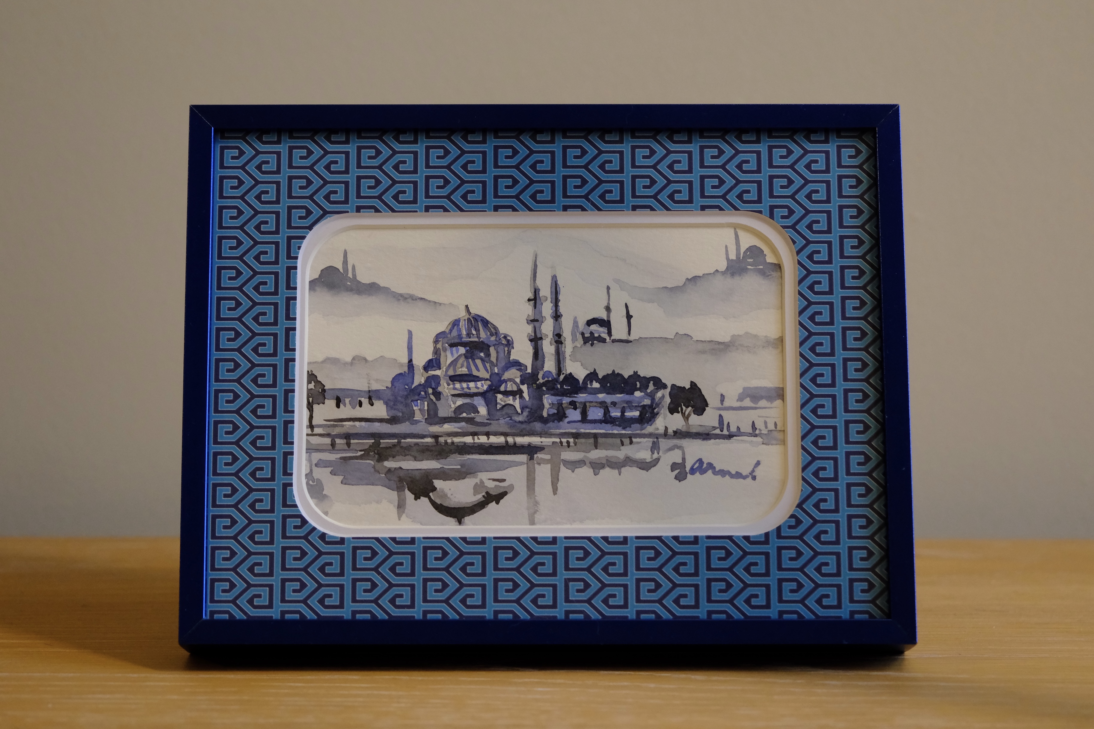 Framed painting from İstanbul